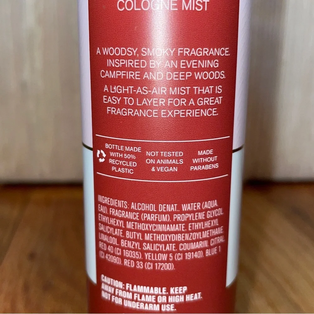NEW Bath & Body Works Men Cologne Mist ROSEWOOD & SMOKE  spray